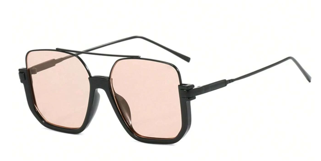 Lunettes de Soleil Demi-Cadre Tendance