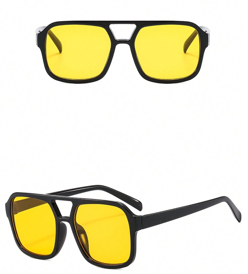 Lunettes Femme Élégantes Jaune Dégradé – Accessoire Tendance