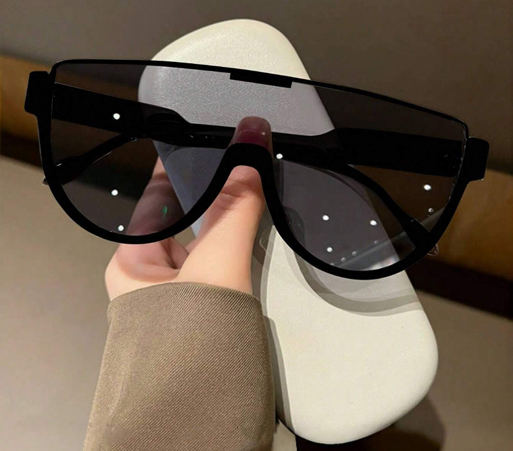 Lunettes Demi-Cadre Oversize – Accessoire Tendance pour Femmes