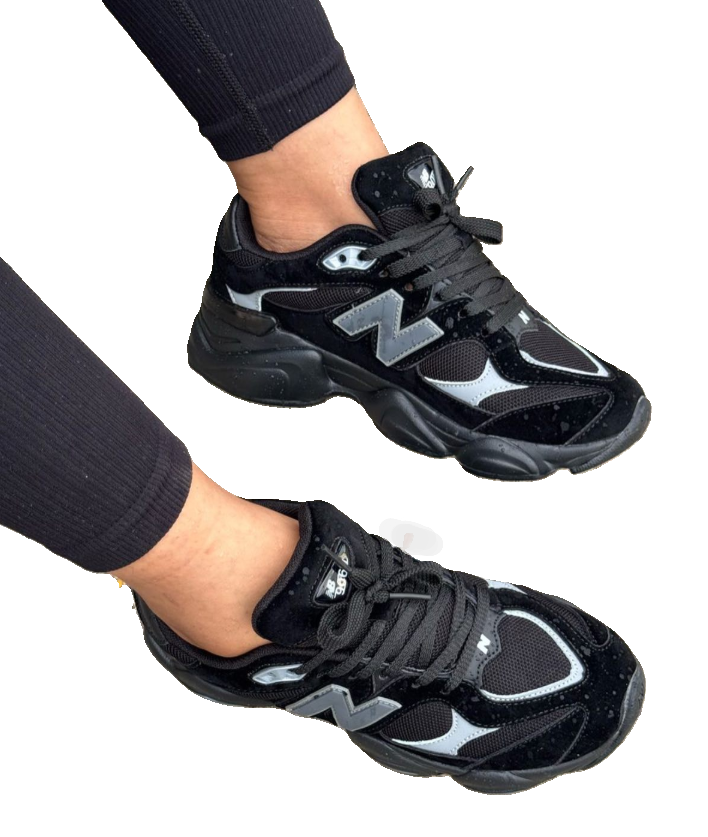 New Balance 9060 Noir & Gris – Unisexe