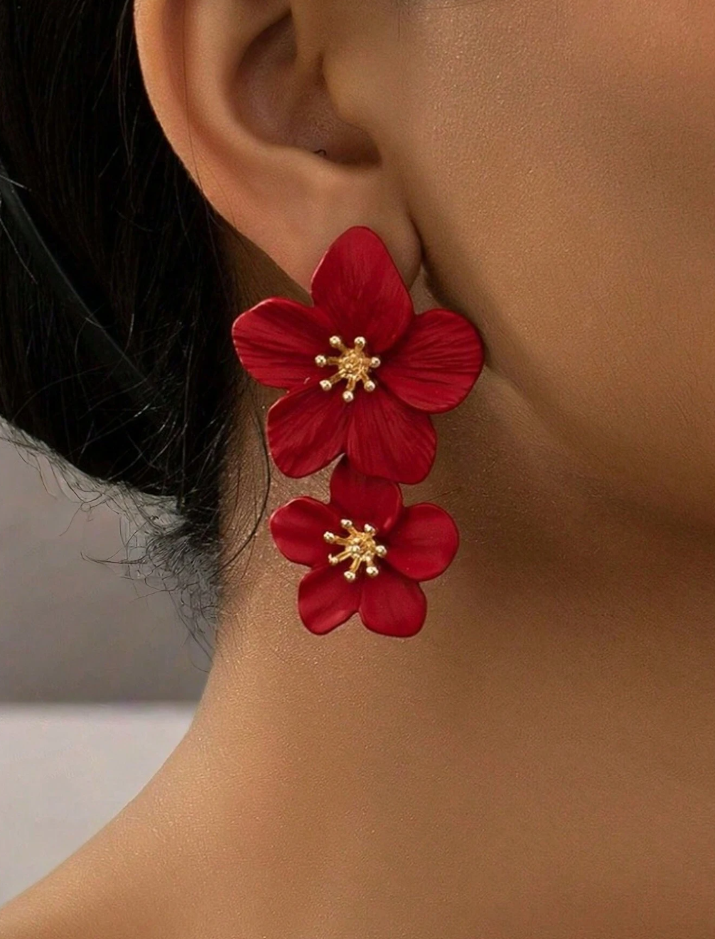boucles d’oreilles florales