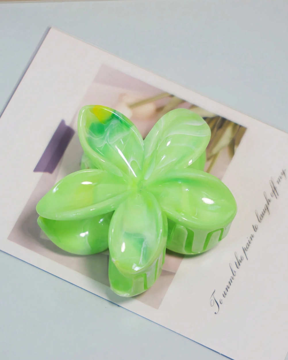 Pince à fleur transparente pour femmes