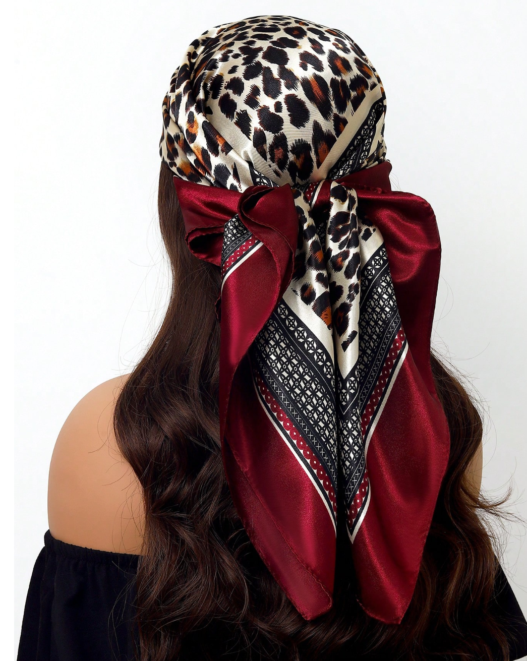 écharpe de luxe pour femmes 90cm