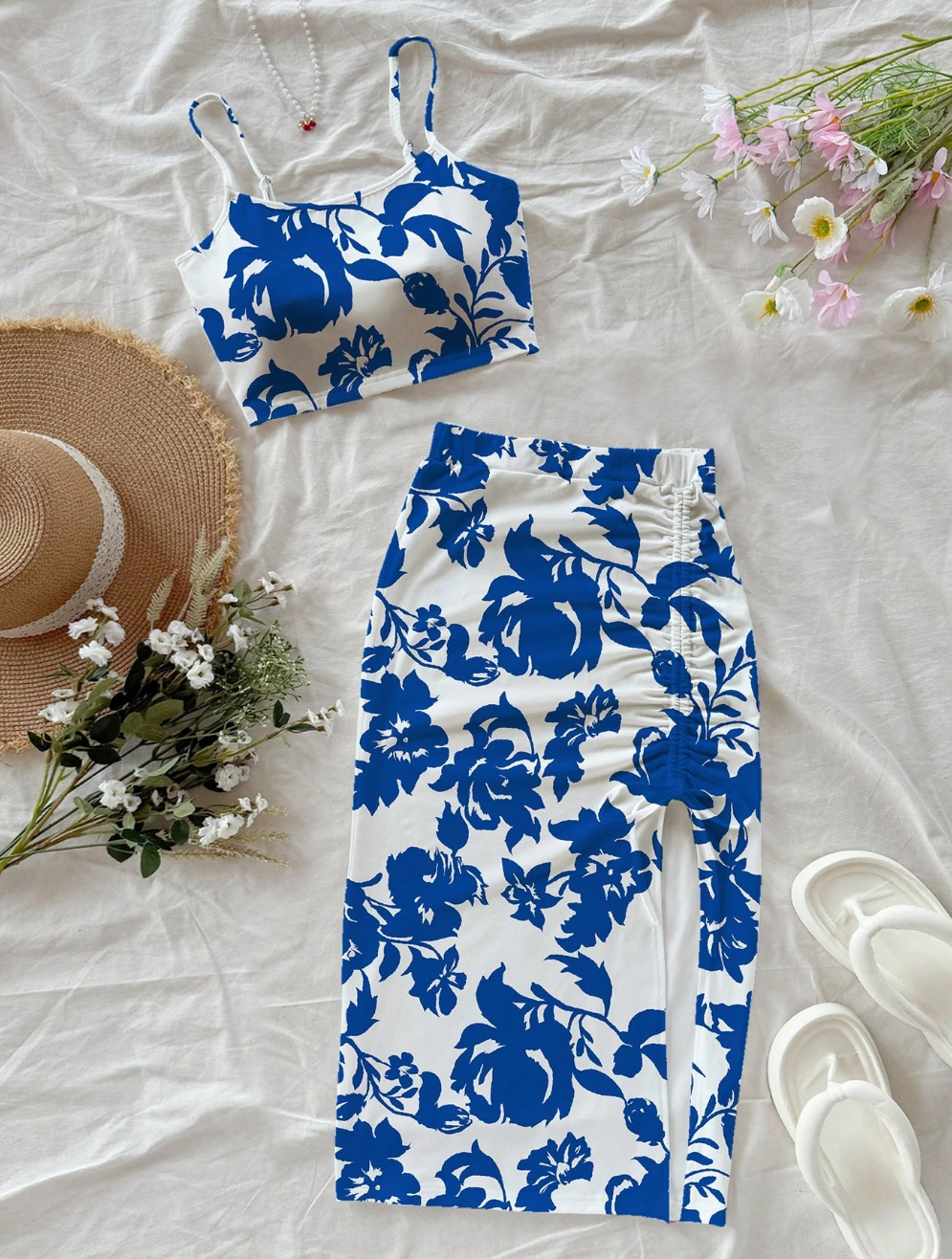 Taille Mini Jupe, Ensemble De Vacances Adapté Pour Sortir