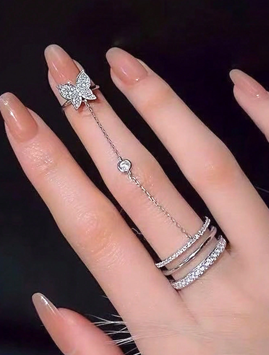 Bague Mitaine Papillon Glamour