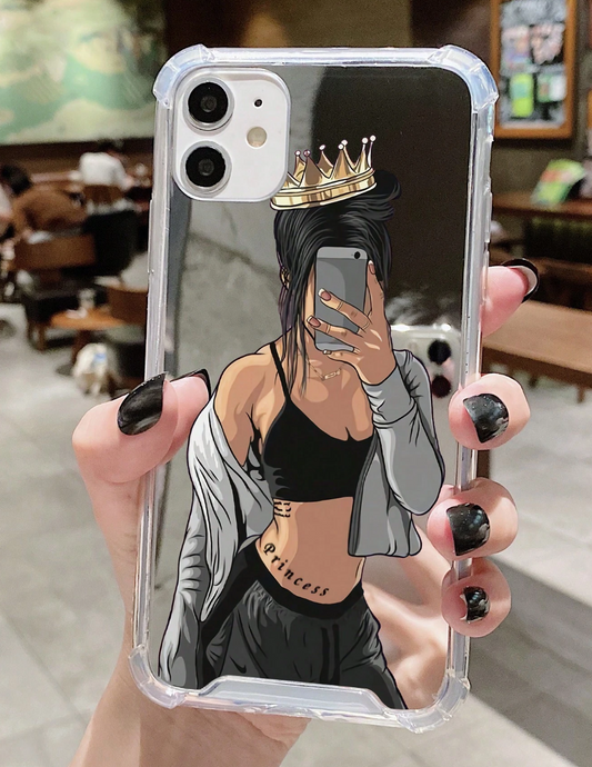 Coque Miroir Design Femme Dessin Animé