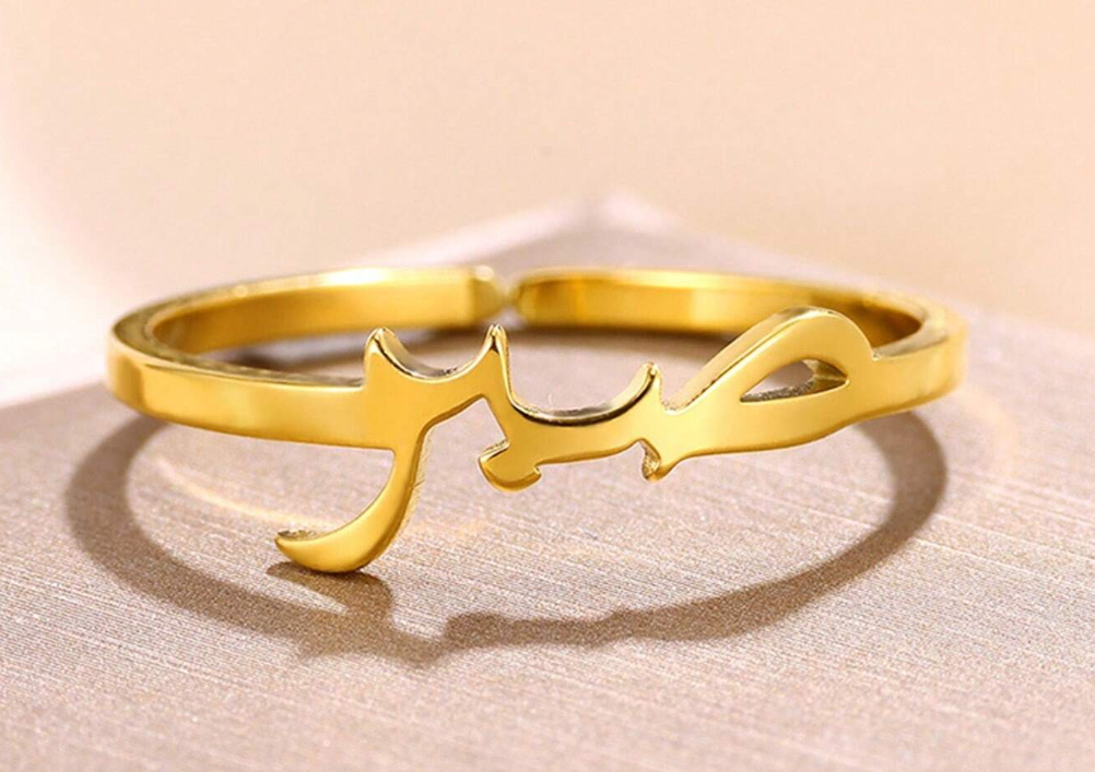 Bague En Acier Inoxydable Gold