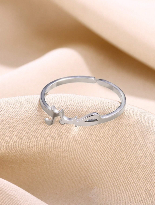 Bague En Acier Inoxydable Silver