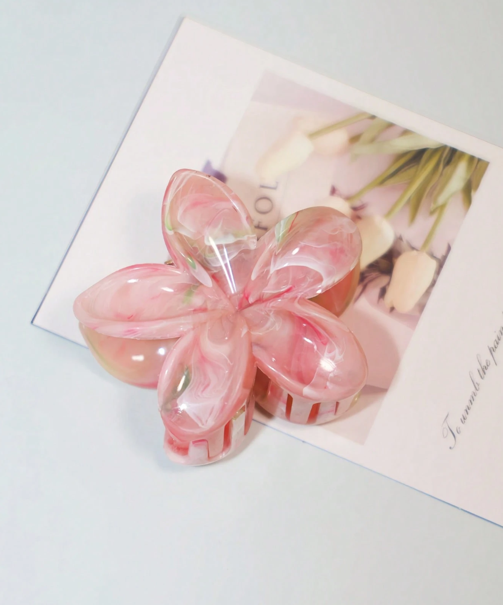 Pince à fleur transparente pour femmes