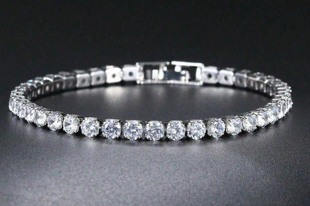 Bracelet unisexe en zircone, adapté à un usage quotidien