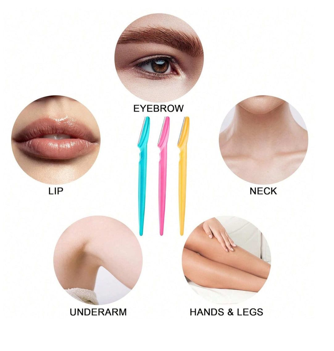 Rasoir à sourcils unisexe, rasoir visage polyvalent, outil d'épilation des poils du visage