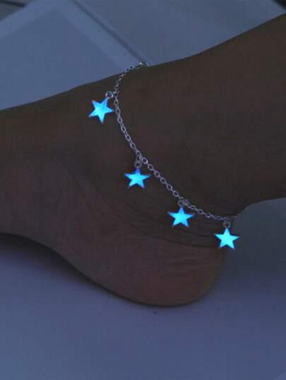 Bracelet cheville avec étoiles